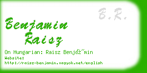 benjamin raisz business card